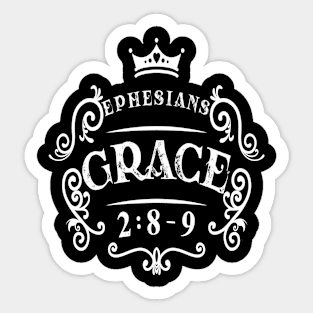 By God's Grace Sticker